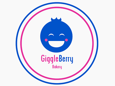 GiggleBerry Bakery Logo bakery design happy logo