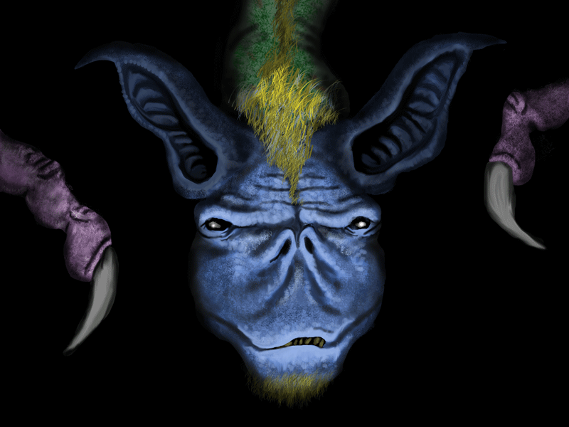 Bat Thing animal illustration monster paintin photoshop