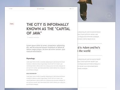 Blog Inspiration blog flat nature qoute responsive simple tag typo ui web