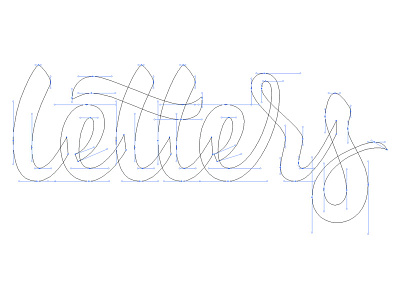 Letters Béziers bezier design hand lettering lettering letters script