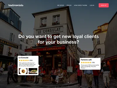 Another Landing Page business city landing landing page lpcloud page restaurant softeam testimonials ui ux web