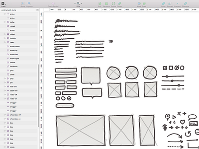 Wireframe Kit for Sketch kit sketch wireframe