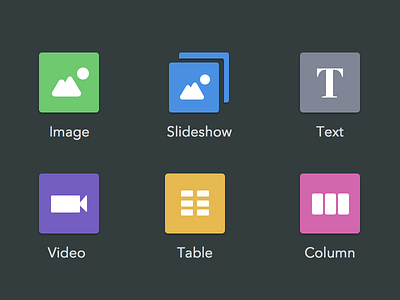 Content controls controls flat icons illustrations simple simplesite ui