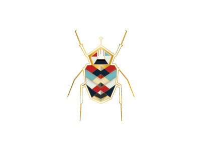 Beetle beetle colors logo scarab