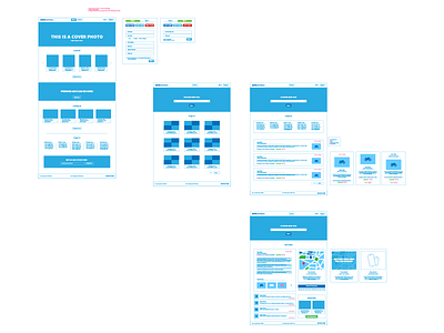 New Project! advertising blueprint design site ui ux web wire frame