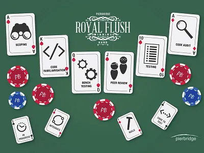 The Royal Flush agile cards casino chips development poker
