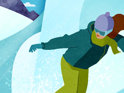 Snow editorial snow snowboarder work in progress