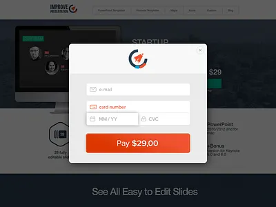 Checkout for Improve Presentation checkout modal