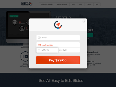 Checkout for Improve Presentation checkout modal
