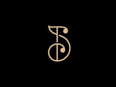 JS monogram continuity j journey line monogram path s spiral subtle type typography whale