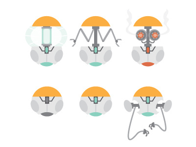 Loyd the droid characters drawing illustration robot vector