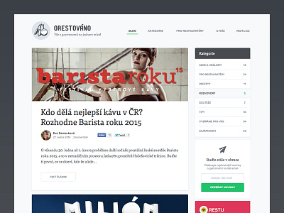 Blog Layout blog clean orestovano restu simple