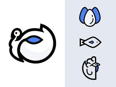 Protein chicken eggs fish icons pictographs poultry protein