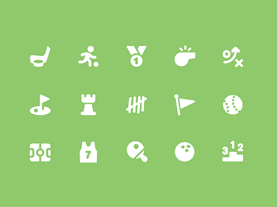 Pixi Icons - Sports and Games baseball basketball chess flag golf hockey icon icon set pixi sports vector whistle