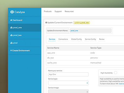 Catalyze Dashboard Update dashboard flat form light simple software subtle ui user interface ux web application web form