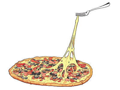 What if your pizza could take you to Paris? american express cheese fork ogilvy paris pizza