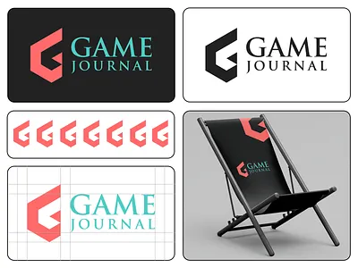 Game Journal Logo! brand identity branding game journal logo game logo logo design modern game logo