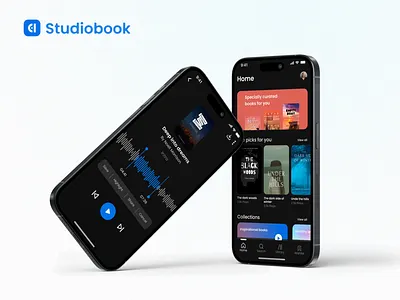 Studiobook – Mobile App UX/UI Design & Case Study app design black mode book app case study design system mobile app product design studiobook ui user experience user interface user research ux ux ui design