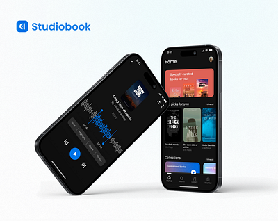 Studiobook – Mobile App UX/UI Design & Case Study app design black mode book app case study design system mobile app product design studiobook ui user experience user interface user research ux ux ui design