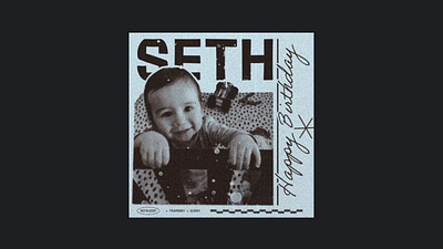 Seth's birthday album cover