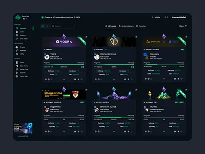 RawPad - Innovative Crypto Marketplace blockchain crypto dark theme innovative invsetment landing page launchpad marketplace modern navigation button presale staking ui design ux design uxui web ui web ux web3 website website design