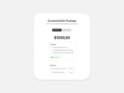 Pricing Modal pricing modal product design ui ui design