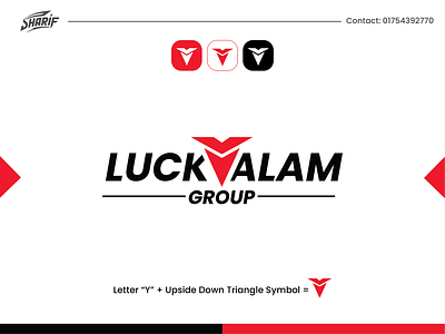 LUCKYALAM Group Logo branding createlogo design graphic design illustration logo logocreate logodesign logodesigner logotype logoworld vector