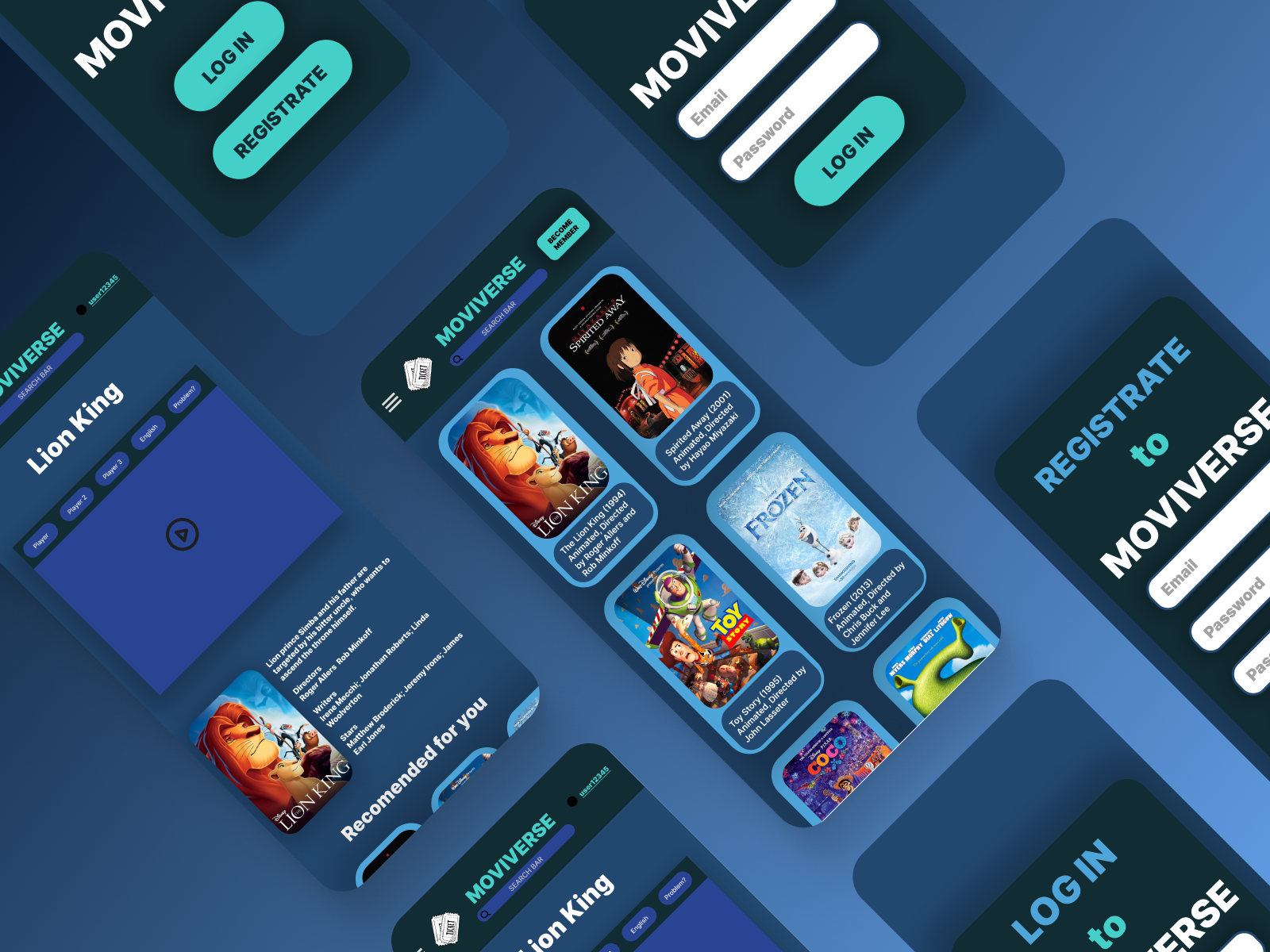 Example of Movie Site Moviverse