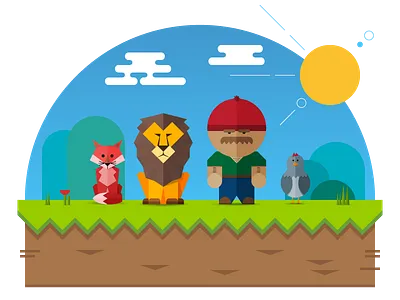 Character Landscape awesome cartoon characters creative creativity design fun game illustration imagination landscape style