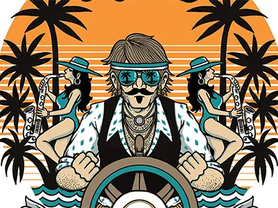 Smooth Sailing 70s cheesy promo poster yacht rock yacht rock revue