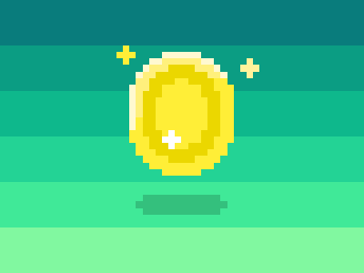 Spinning Coin 8 bit art coin flip game gif gold golden money pixel pyxeledit spin