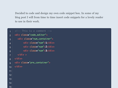 Code Box flat text editior ui