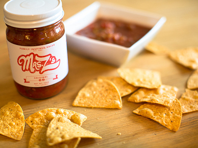 Mrs. Z's chips food logo photography salsa