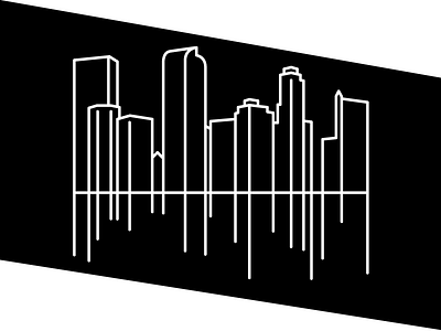 Denver Skyline denver icon illustration lines sketch skyline