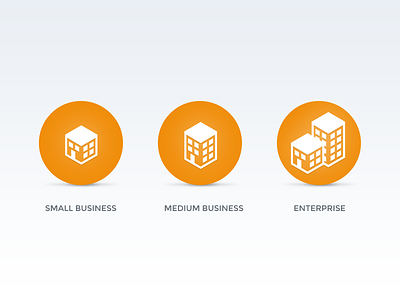 Business Size Icons icon isometric