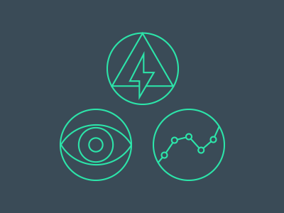 Reveal React Report chart eye icons lightning report