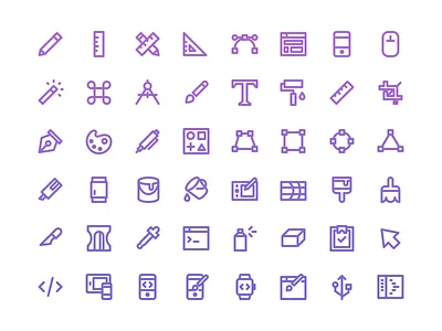 Nucleo Design & Dev 24px 24px design development icon nucleo svg vector