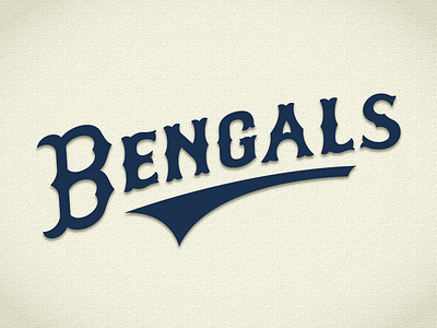 Blaine Baseball - Version 2 baseball bengals blaine jersey logo retro