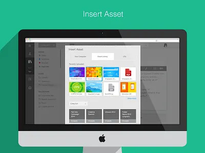 Insert Asset Module asset cms folders image insert library ui upload ux