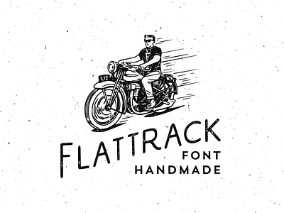 Flat Track Font font