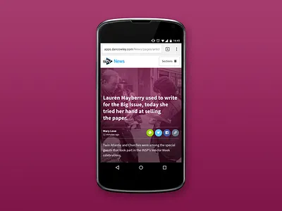 Feature Article Layout article layout features news nexus purple sharing source sans pro stv stv news symbolset