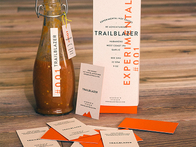 Blazing Trails! branding competition hot sauce orange packaging