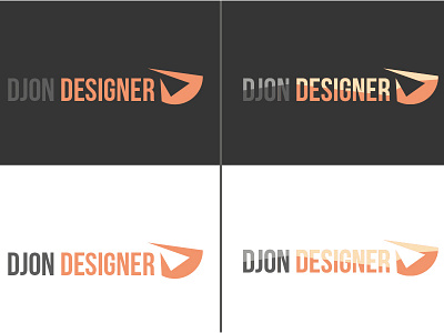 Project New Personnal Logo Djon brand d grey j j p logo orange p personal personal logo typo