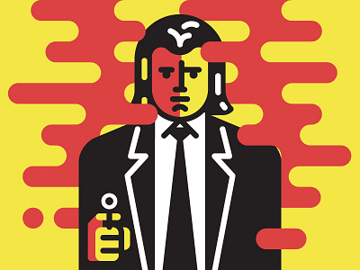 VV illustration justin tran pulp fiction tarantino