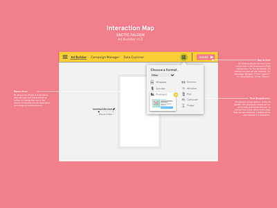 Interaction Map advertising behind the scenes graphic design interaction design interaction map mobile planning ui user experience ux wireframe