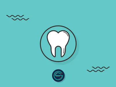 Tooth dentistry diente flat icon illustration simple tooth vector