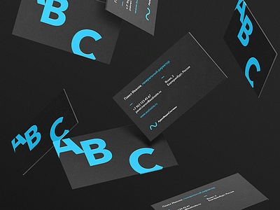 Cards audio blue cards dark identity print video