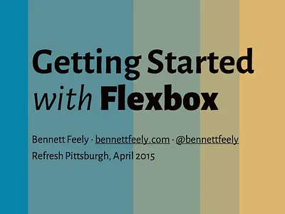 Getting Started with Flexbox css flexbox gradient html