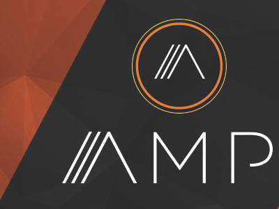 AMP E-Cigarette branding ecigarette geometric logo design