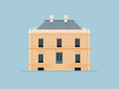 House : Fancy architecture castle fancy flat home house illustration italian